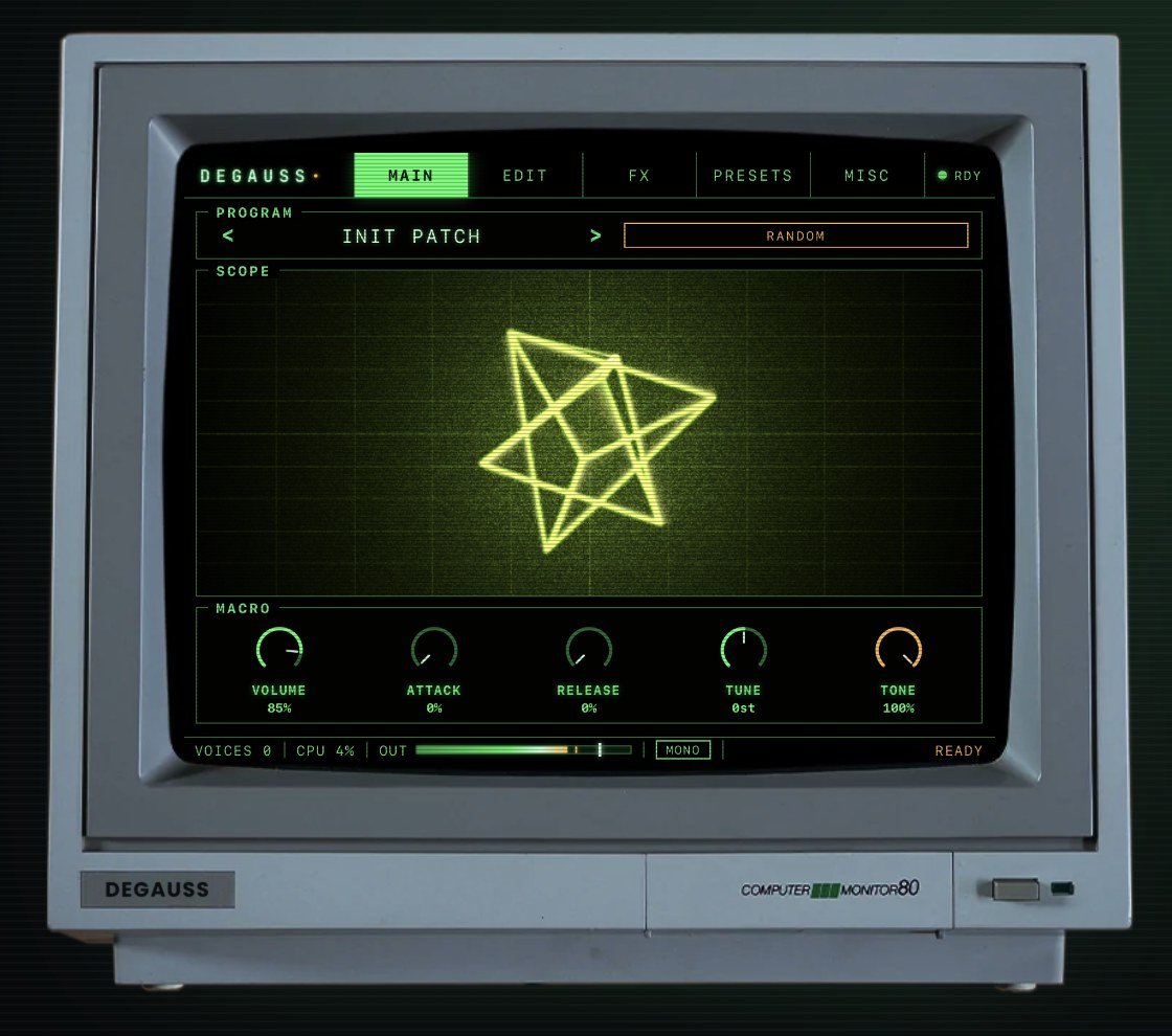 Degauss sampler plugin